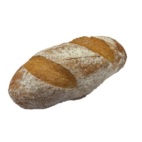 Bauernbrot mit dunkler, knuspriger Kruste und aromatischer Krume