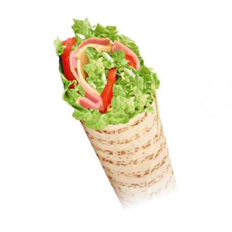 Wrap mit Schinken und Gouda