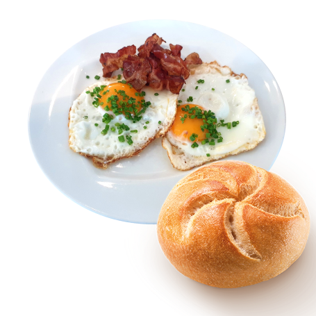 Spiegelei mit Speck