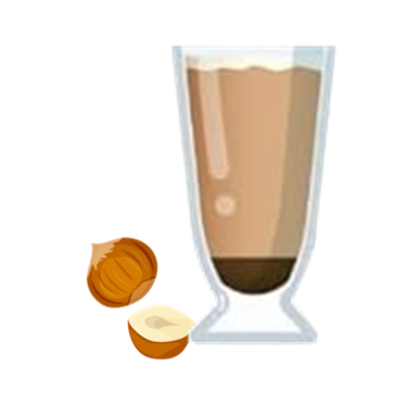 Haselnuss Macchiato mit Milchschaum