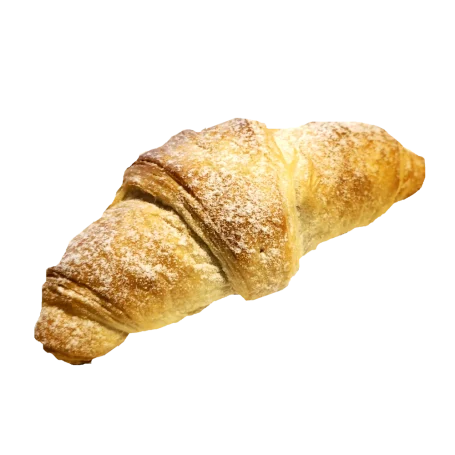 Goldbraunes, knuspriges Butter-Croissant.