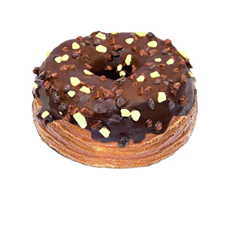 Schoko-Cronut mit Glasur