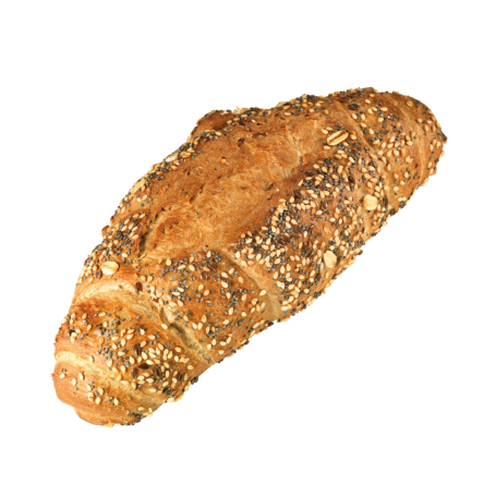 Korn-Quarkstangen mit Körnern auf der Kruste.