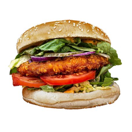 Chicken Burger mit knusprigem Hähnchen