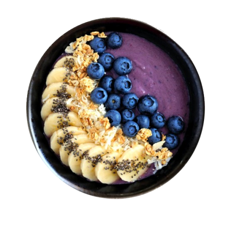 Blaubeer Smoothie Bowl mit Granola